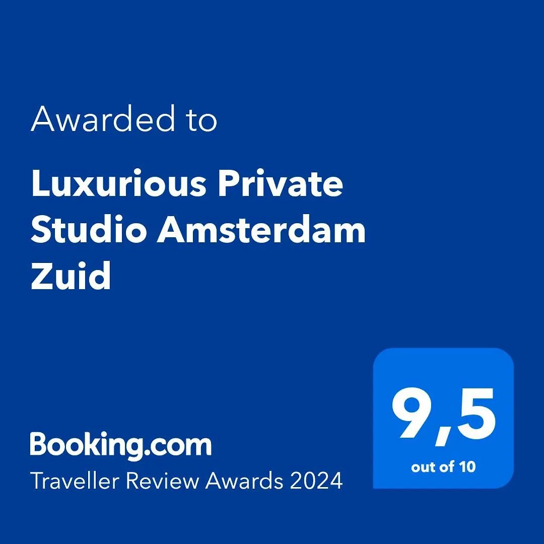 Luxurious Private Studio Amsterdam Zuid Apartment